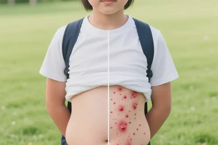 中學生肚子上經(jīng)常起濕疹不管它會自己痊愈嗎(圖2)