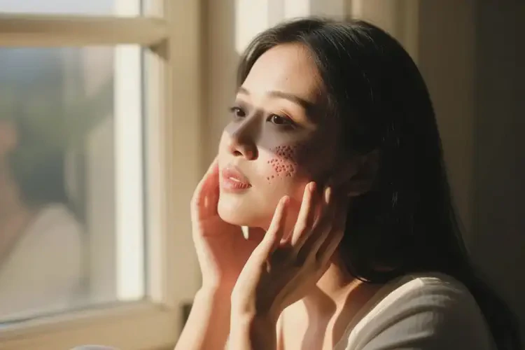 女性臉上偶爾起濕疹能夠徹底治愈嗎(圖3)