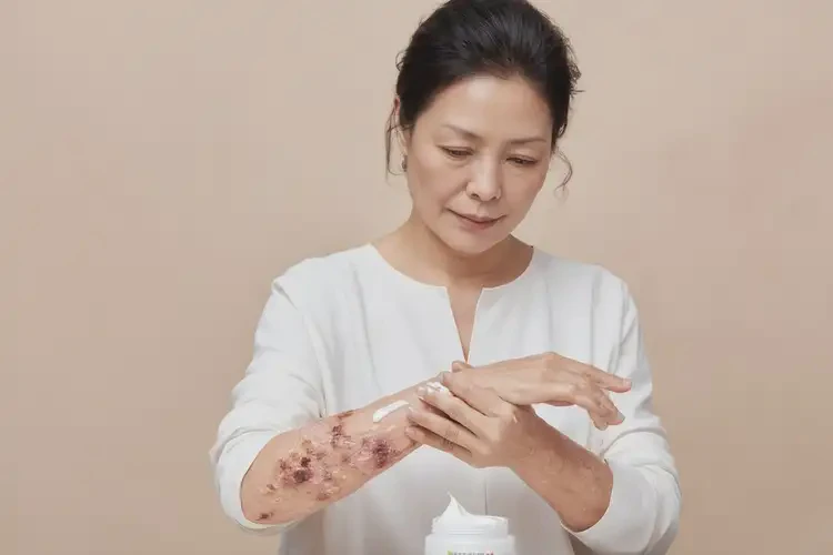 女生手臂上起濕疹可不可以徹底自愈(圖1)