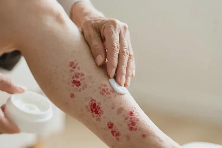 老年人小腿出濕疹不管它會(huì)自己好嗎(圖4)