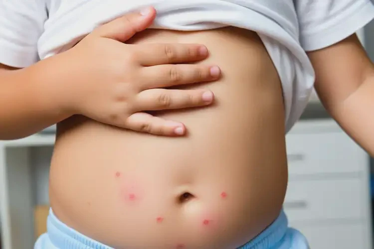 孩子肚子長(zhǎng)濕疹不管它會(huì)自己好嗎(圖1)