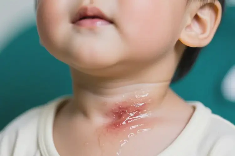 小儿脖子经常长湿疹能彻底自愈吗(图1)