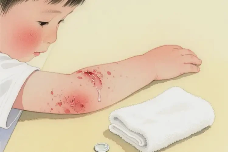 小學(xué)生手臂經(jīng)常長濕疹不管它會自己好嗎(圖2)