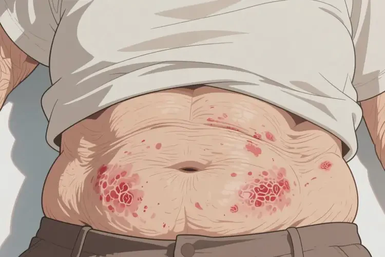 老年人肚子出濕疹不管它會(huì)自己自愈嗎(圖2)