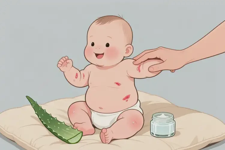 寶寶手臂起濕疹可不可以徹底自愈(圖3)