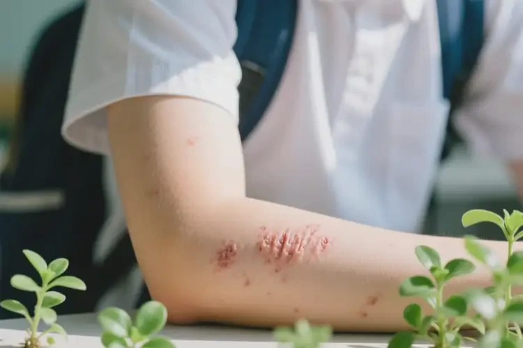 大學生手臂有濕疹能不能徹底自愈(圖1)