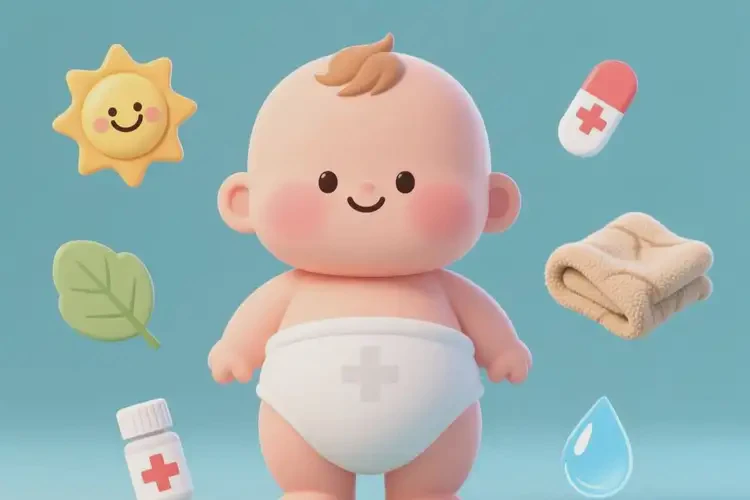 孩子屁股上容易起濕疹可不可以徹底自愈(圖1)