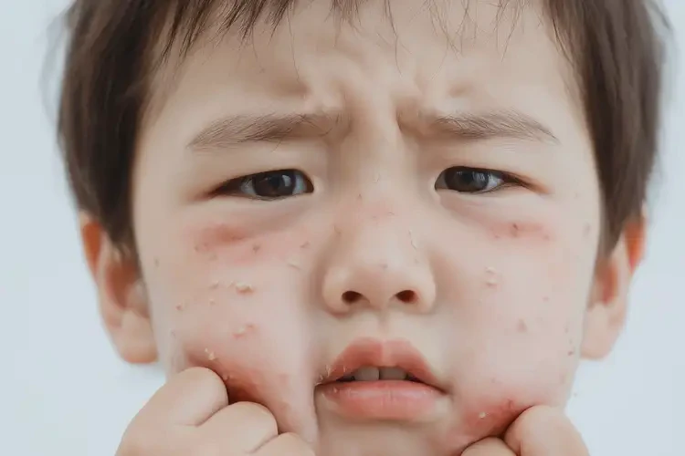 孩子臉上長濕疹可以徹底自愈嗎(圖4)