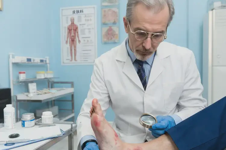 老年人腳上出現(xiàn)濕疹不管它會自己好嗎(圖2)