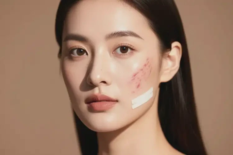 女人面部偶爾起濕疹不管它會(huì)自己自愈嗎(圖1)