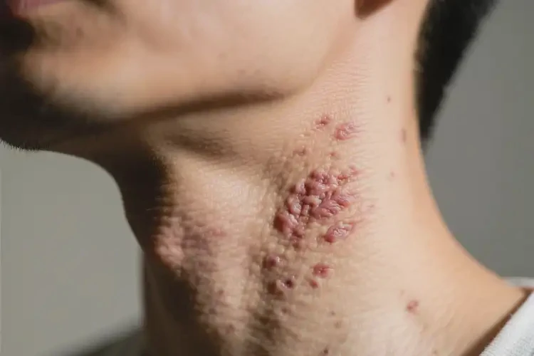 男人脖子上容易起濕疹能不能徹底自愈(圖1)