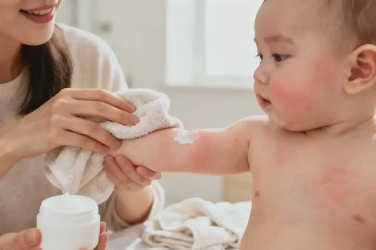 嬰幼兒身上長(zhǎng)濕疹可以徹底自愈嗎(圖1)