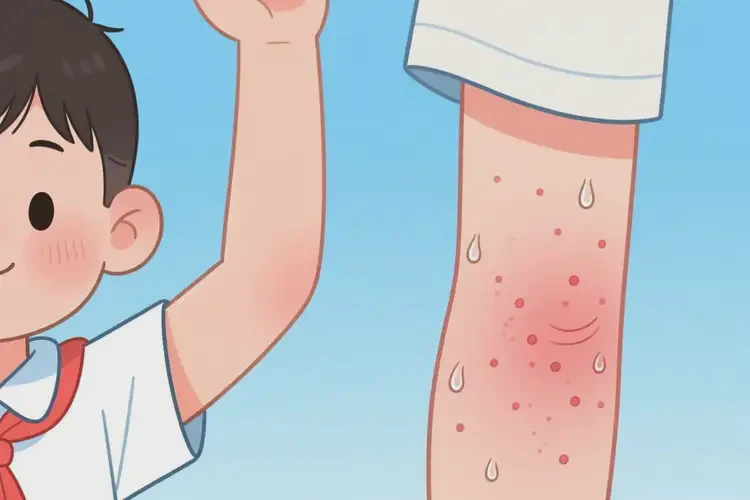 小學(xué)生手臂出現(xiàn)濕疹可以徹底自愈嗎(圖4)