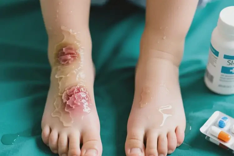 孩子腳上容易長濕疹可以徹底自愈嗎(圖4)