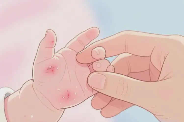 小兒身上容易長濕疹不管它會(huì)自己自愈嗎(圖3)