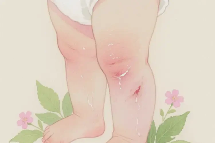 幼儿大腿上偶尔起湿疹可以彻底自愈吗(图1)