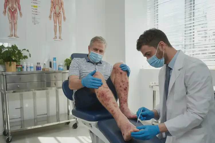 男生小腿經(jīng)常長(zhǎng)濕疹不管它會(huì)自己自愈嗎(圖3)