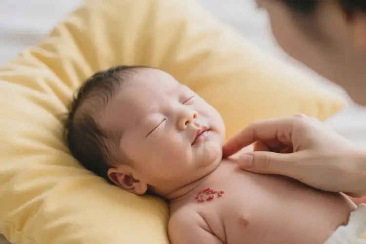 新生兒脖子容易長濕疹能夠徹底治愈嗎(圖1)