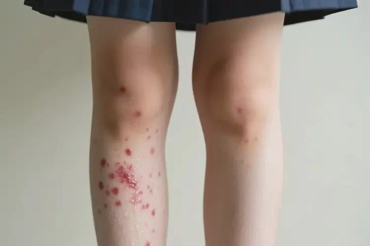 大學(xué)生小腿上偶爾長濕疹不管它會自己痊愈嗎