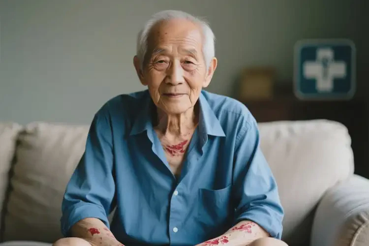 老人全身長(zhǎng)濕疹可以徹底自愈嗎(圖2)