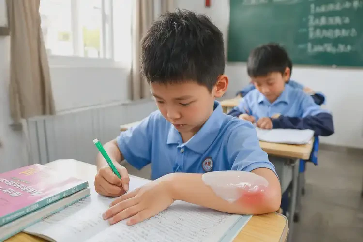 小學(xué)生手臂上偶爾起濕疹不管它會自己自愈嗎(圖3)