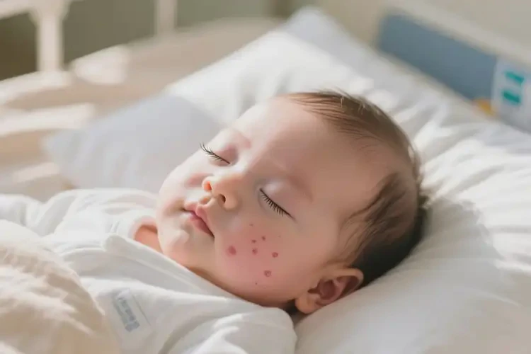 兒童臉上長濕疹不管它會自己痊愈嗎(圖1)