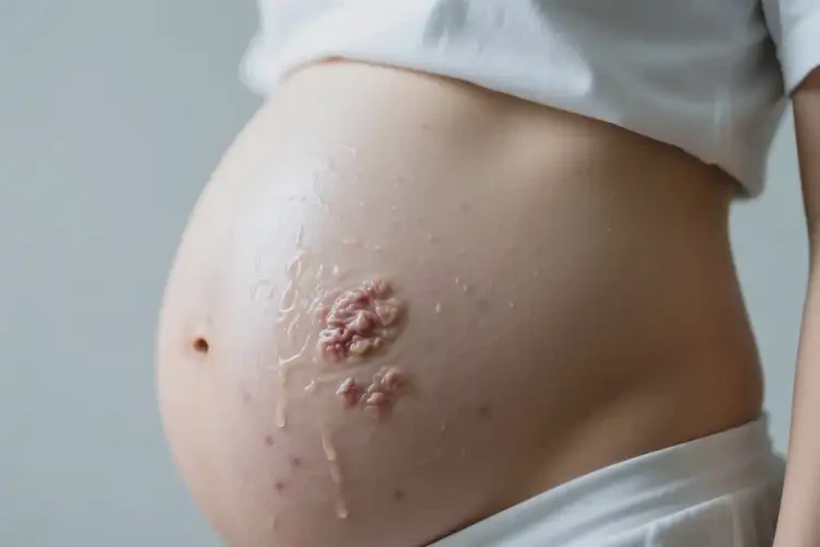 產(chǎn)婦肚子起濕疹可以徹底自愈嗎(圖1)