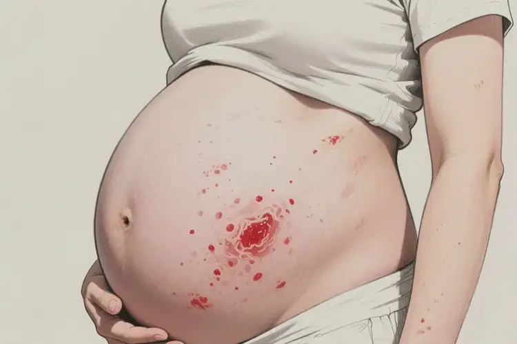 產(chǎn)婦肚子上起濕疹不管它會自己好嗎(圖1)