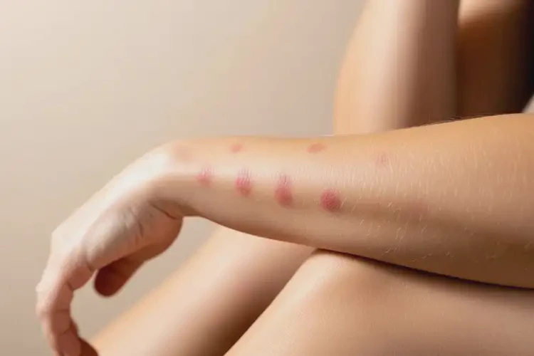 女生手臂上有濕疹不管它會自己痊愈嗎(圖1)