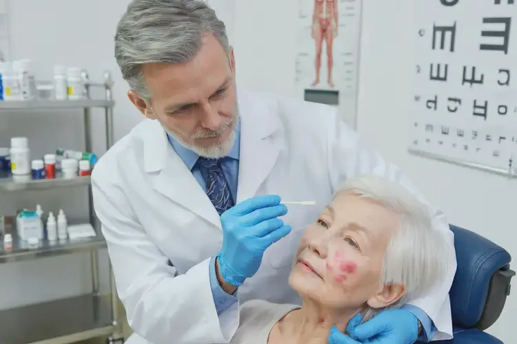 高齡老人面部長(zhǎng)濕疹能夠徹底治愈嗎(圖3)