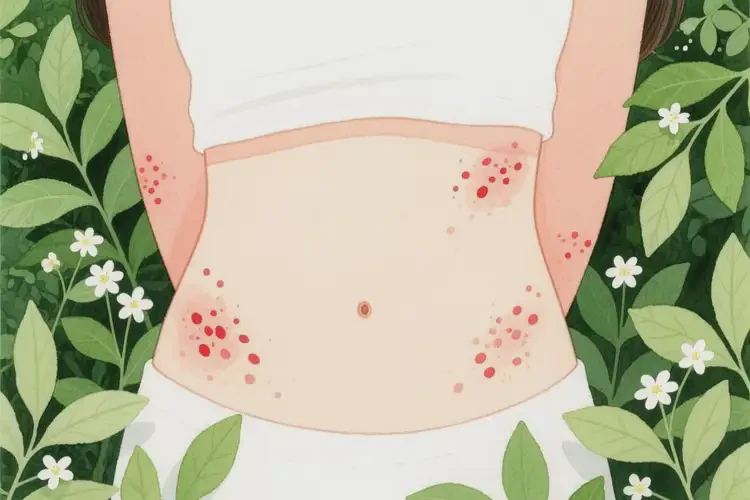 女性肚子容易起湿疹可不可以彻底自愈(图1)