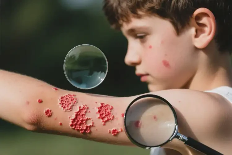 青年人手臂上容易起濕疹不管它會(huì)自己自愈嗎(圖2)