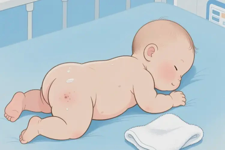 新生兒屁股起濕疹不管它會(huì)自己痊愈嗎(圖2)