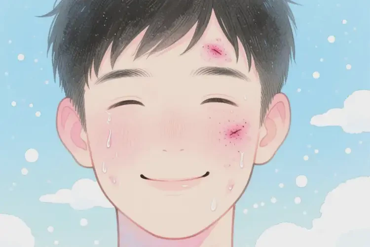 男生面部長濕疹能徹底自愈嗎(圖3)