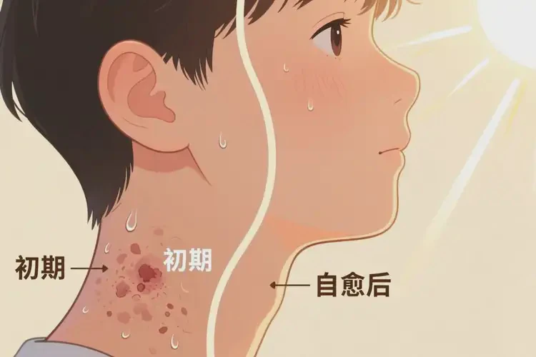 青少年脖子出現(xiàn)濕疹能靠自己自愈嗎(圖1)
