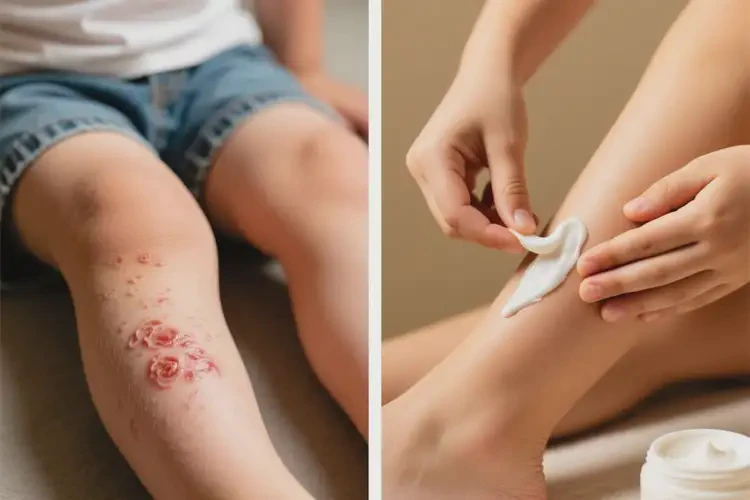 孩子小腿長(zhǎng)濕疹不管它會(huì)自己好嗎(圖2)