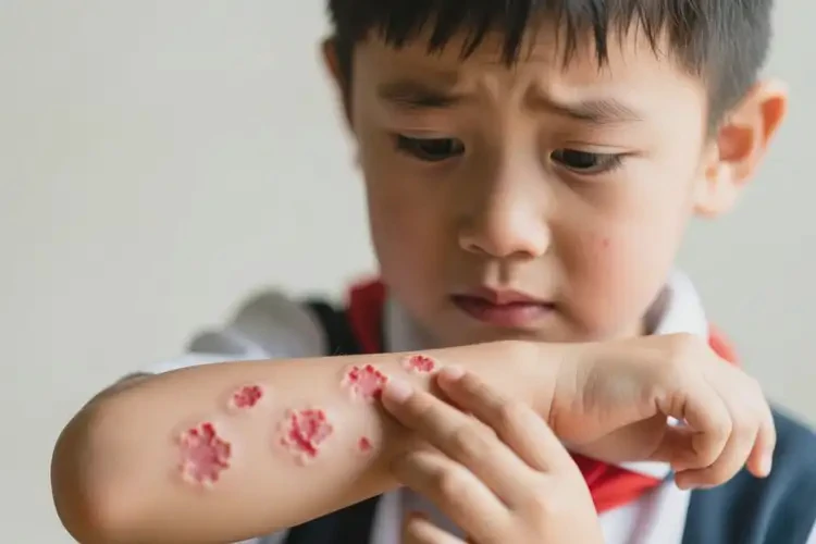 小學(xué)生手臂長(zhǎng)濕疹能不能徹底自愈(圖4)