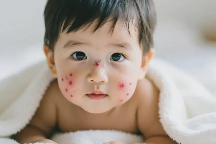 兒童臉上容易長濕疹可以徹底自愈嗎(圖2)