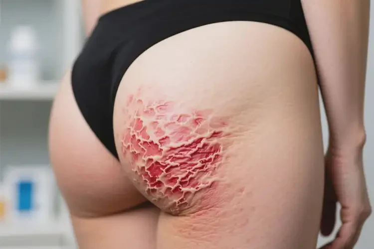 女生屁股上長濕疹能徹底自愈嗎(圖1)