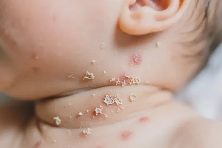 小兒脖子上起濕疹不管它會(huì)自己痊愈嗎(圖2)