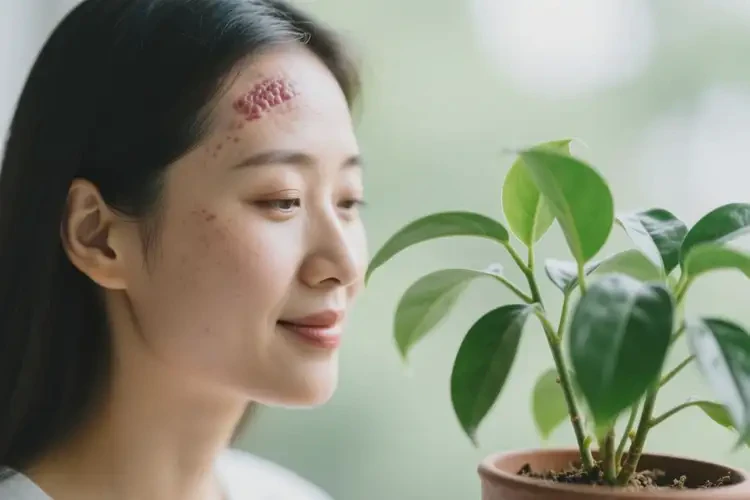 女性臉上偶爾起濕疹能夠徹底治愈嗎(圖2)