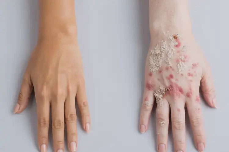 男人手上容易起濕疹不管它會自己自愈嗎(圖1)