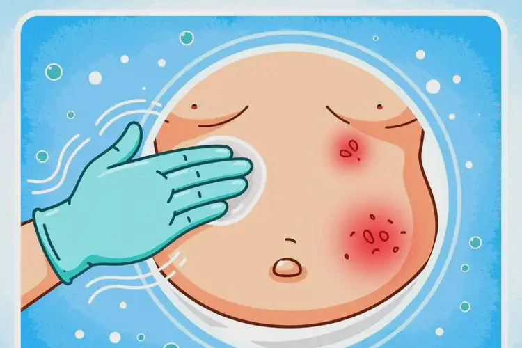 小兒肚子上偶爾長濕疹能夠徹底治愈嗎(圖4)