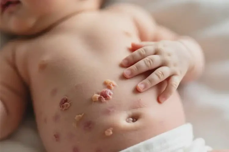 新生兒肚子上長濕疹能靠自己自愈嗎(圖2)