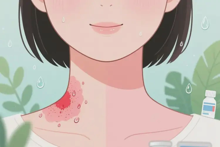 女生脖子容易長濕疹不管它會自己自愈嗎(圖4)
