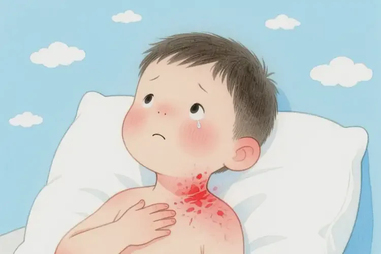 少兒脖子容易起濕疹能靠自己自愈嗎(圖4)