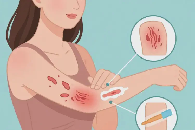 女人手臂起濕疹能夠徹底治愈嗎(圖3)