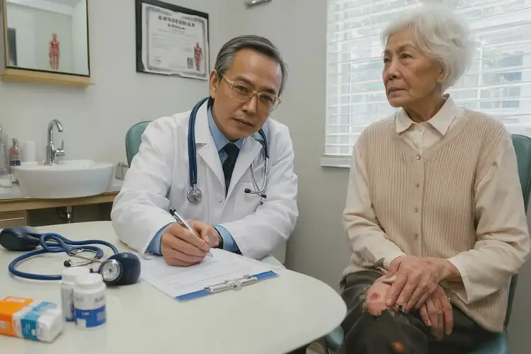 高齡老人小腿出現(xiàn)濕疹不管它會自己自愈嗎(圖2)