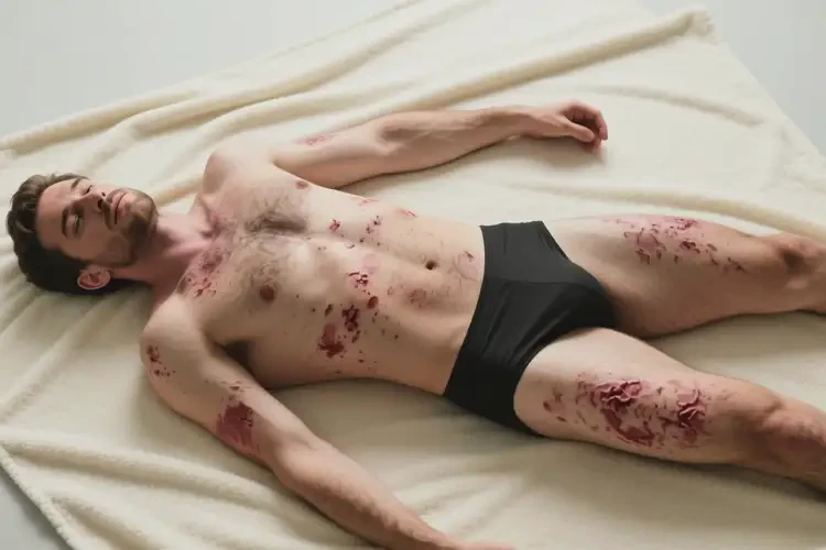 男性全身出濕疹不管它會自己好嗎(圖1)