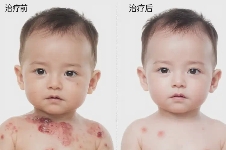 小兒脖子上容易長(zhǎng)濕疹不管它會(huì)自己好嗎(圖1)
